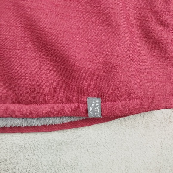 LL Bean Katahdin Performance Red Jacket Mens XL Flannel Hi Pile Fleece Lined - Picture 6 of 14